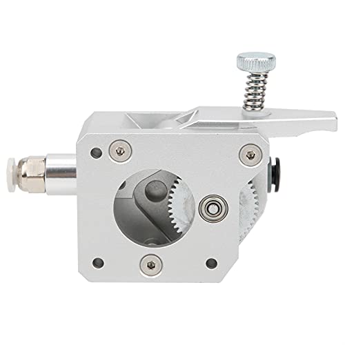 Dual Drive Gear Extruder, Vollmetallkörper 1,75 Mm Konsumierbar mit Einzigartigen Dualgängen, Gehärtetem Stahl, Silberfarbe für 3D -Drucker (Rechte Hand) von Eacam