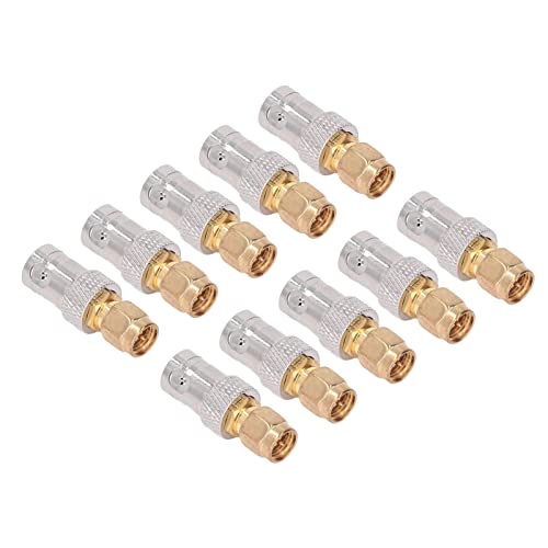 Eacam 10pcs RF -Koaxialkabeladapter, BNC Weiblich an SMA Männlicher Koax -Leitungsanschluss, OFC -Material, 50 Ω Impedanz, für GPS -Systeme, WLAN -Hotspots, Empfänger Eacam 10pcs RF -Koaxialkabeladapter, BNC Weiblich an SMA Männlicher Koax -Leitungsanschluss, OFC -Material, 50 Ω Impedanz, für GPS -Systeme, WLAN -Hotspots, Empfänger von Eacam