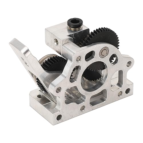 Extruder der Härtestahl -Zahnradreduktion, Aluminiumoxid -Legierungsschale, 1,75 Mm Filamentdurchmesser, für CR10 CR10s, Ender 2 3 5 (Silber) von Eacam
