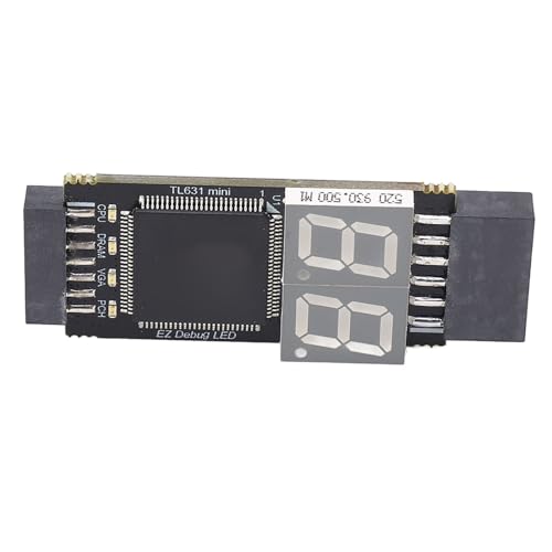 PCI E Mini PCI E LPC Motherboard-Analysator-Diagnosekarte, Hohe Erkennungsrate, Multi-LED-Anzeige, Einfach zu Verwendendes Kit, für COM DEBUG, für UART1, für MSI JDP von Eacam