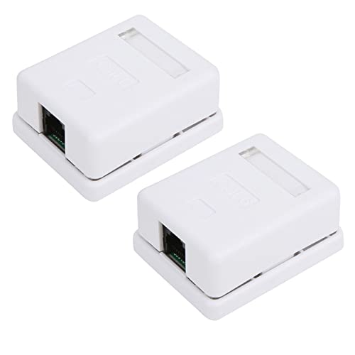 RJ45 Mount Box, Hochwertiges Material für Netzwerkkabel mit Flexibles Design, RJ45 Mount Box von Eacam