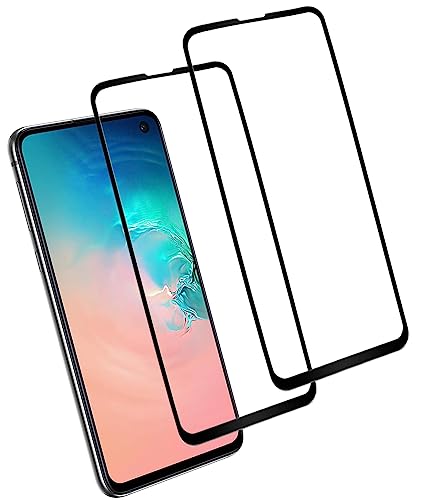 Eachy Kompatibel für Samsung Galaxy S10E(SM-G970) Schutzfolie,[2 Stück] Vollständige Abdeckung Ultra-klar Displayschutzfolie für Samsung Galaxy S10E Temperglass Folie 5.8 Zoll-Schwarz (0,33 mm) von Eachy