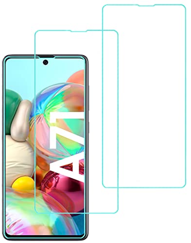 Eachy Kompatibel für Schutzfolie für Samsung Galaxy A71 Temperglass,[3 Stück] Ultra-klar Displayschutzfolie für Samsung Galaxy A71(SM-A715) Glas Folie 6,7 Zoll (0,25 mm) - Transparent von Eachy