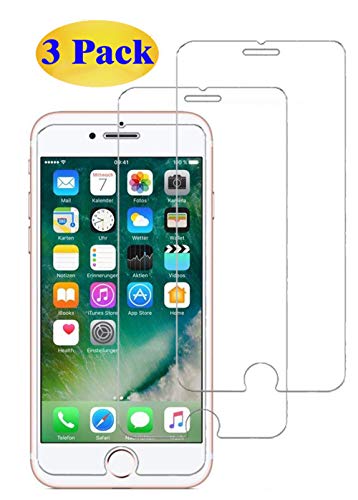 Eachy Kompatibler iPhone 6/6S/iPhone 7/8 Schutzfolie,[3 Stück] Ultra-klar Displayschutzfolie für iPhone 8/7/iPhone 6/6S Temperglass Folie 4,7 Zoll (0,25 mm) von Eachy