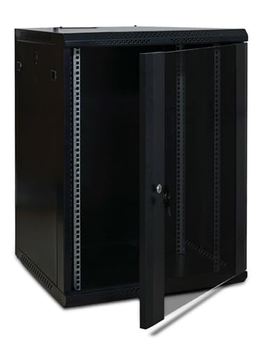 Eagle 48,3 cm Wandmontage, Daten-, Server- und Audioverstärker-Schränke, Glastür mit Schloss, vollständig montiert für Netzwerke in Wohnungen, Büros, Geschäften, 18 U, 590 mm tief Eagle 48,3 cm Wandmontage, Daten-, Server- und Audioverstärker-Schränke, Glastür mit Schloss, vollständig montiert für Netzwerke in Wohnungen, Büros, Geschäften, 18 U, 590 mm tief von Eagle