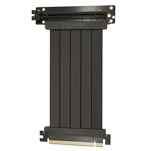 Eagolloar PCIE 3.0 x16 Extender Riser Kabel, Hochgeschwindigkeitskabel, flexibel, rechtwinklig, PCI-E Port GPU Grafikkarten-Verlängerungskabel, 200 mm von Eagolloar