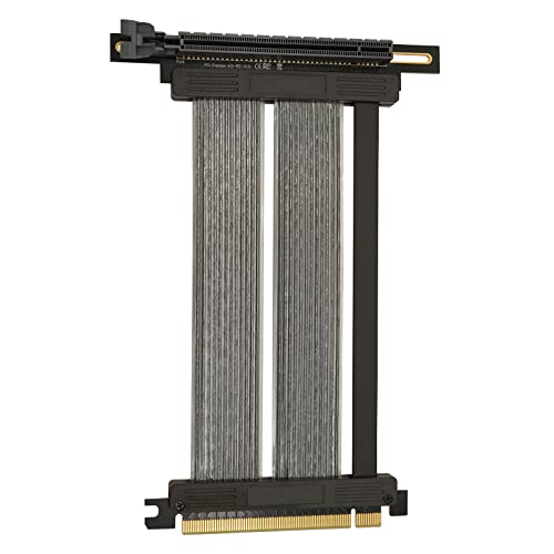 Eagolloar PCIE 4.0 x16 Extender Riser Kabel, Hochgeschwindigkeitskabel, flexibel, rechtwinklig, PCI-E Port GPU Grafikkarten-Verlängerungskabel, 150 mm von Eagolloar