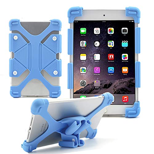 Universal-7.0 2017 " -8.0-Tablets für Kinder mit Silikon Stoßfest Schutzhülle mit Ständer (7,0–8,0 Zoll, schwarz blau blau 8.9"--12" Blue von Eagwell