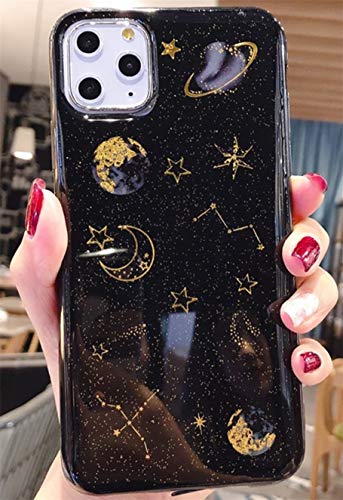 Ealetim Glitzer Case Kompatibel mit iPhone 6/6S Hülle, Ultra dünn weich Silikon Gepresste Getrocknete Blumen Kristall Gel Stoßfest Handyhülle mit weichem Stoßfänger Cover Schutzhülle Transparent von Ealetim