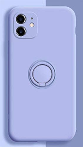 Ealetim Handyhülle mit Band für iPhone 12 Pro Max Ultra Dünn Handyhülle, Silikon Bumper Schutzhülle mit 360 Grad für Ring Ständer Magnetische Metallplatte Autohalterung Fingerhalter Schale Case Cover von Ealetim