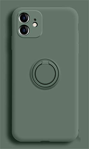 Ealetim Handyhülle mit Band für iPhone 12 Pro Ultra Dünn Handyhülle, Silikon Bumper Schutzhülle mit 360 Grad für Ring Ständer Magnetische Metallplatte Autohalterung Fingerhalter Schale Case Cover von Ealetim