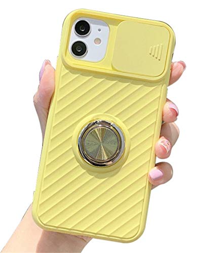 Ealetim Slide Kameraschutz Hülle für iPhone SE 2020/7/8 Ultra Dünn Handyhülle, Bumper Schutzhülle mit 360 Grad für Ring Ständer Magnetische Metallplatte Autohalterung Fingerhalter Schale Case Cover von Ealetim