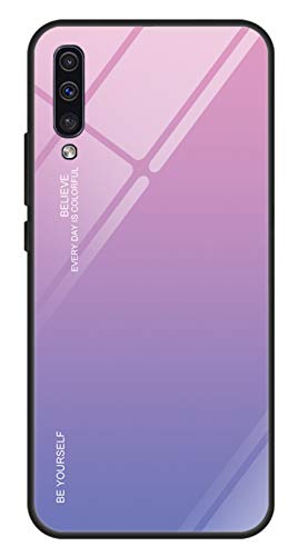 Ealetim hülle für Samsung Galaxy A50/A50s Hülle - Gradient 9H Handyhülle mit dualer Rückseite-Kratzresistentes Stoßabsorbierender Flexibler Rahmen TPU Bumper Schutzhülle für Galaxy A30s von Ealetim