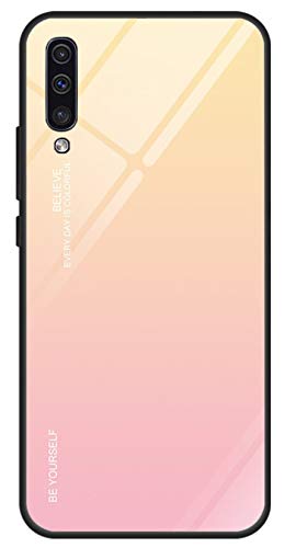 Ealetim hülle für Samsung Galaxy A70 Hülle - Gradient 9H Handyhülle mit dualer Rückseite - Kratzresistentes Stoßabsorbierender Flexibler Rahmen TPU Bumper Schutzhülle für Galaxy A70 von Ealetim