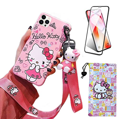 Ealievor Cartoon-Schutzhülle für iPhone 11 Pro Max mit Displayschutzfolie, niedliche lustige Kawaii-Katze, Kätzchen-Tierfigur, Handyhülle, 3D-Abdeckung für Kinder, Mädchen und Damen Ealievor Cartoon-Schutzhülle für iPhone 11 Pro Max mit Displayschutzfolie, niedliche lustige Kawaii-Katze, Kätzchen-Tierfigur, Handyhülle, 3D-Abdeckung für Kinder, Mädchen und Damen von Ealievor