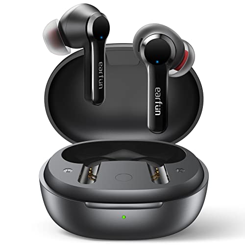 EarFun Air Pro 2 Kopfhörer mit Geräuschunterdrückung, kabellose Ohrhörer mit 6 Mikrofonen für klare Anrufe, HiFi-Sound, Tiefe Bässe, In-Ear-Erkennung, Multi-Modus-Geräuschunterdrückung, App für von EarFun