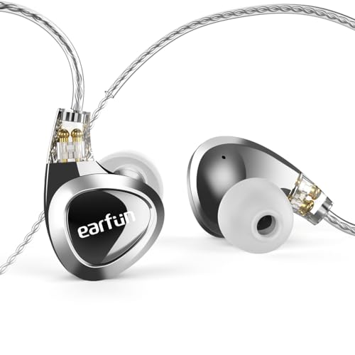 EarFun EH100 Kopfhörer mit Kabel, Hi-Res IEMs mit 2DD 1BA, In Ear Kopfhörer mit 2-poliger 0,78-mm-Stecker, 3,5-mm-Stecker, 2 Paar austauschbare Tuning-Düsen EarFun EH100 Kopfhörer mit Kabel, Hi-Res IEMs mit 2DD 1BA, In Ear Kopfhörer mit 2-poliger 0,78-mm-Stecker, 3,5-mm-Stecker, 2 Paar austauschbare Tuning-Düsen von EarFun