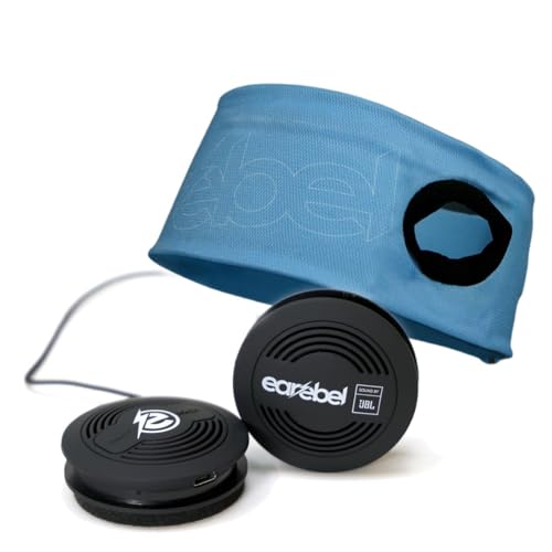 Earebel Sound by JBL Bluetooth 5.0 On-Ear Kopfhörer mit Mikrofon – Sport Performance Stirnband Cyan mit Kopfhörer zum Laufen, Workout, Fitnessstudio, Training - kompatibel zu Apple UVM. von Earebel