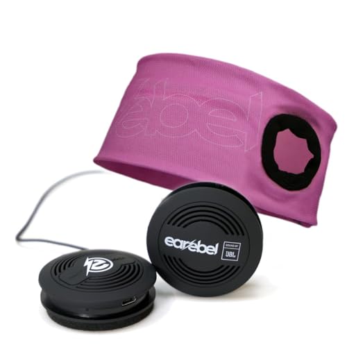 Earebel Sound by JBL Bluetooth 5.0 On-Ear Kopfhörer mit Mikrofon – Sport Performance Stirnband Pink mit Kopfhörer zum Laufen, Workout, Fitnessstudio, Training - kompatibel zu Apple UVM. von Earebel