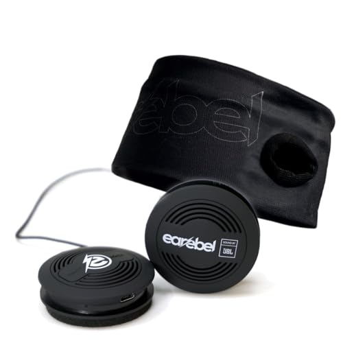 Earebel Sound by JBL Bluetooth 5.0 On-Ear Kopfhörer mit Mikrofon – Sport Performance Stirnband Schwarz mit Kopfhörer zum Laufen, Workout, Fitnessstudio, Training - kompatibel zu Apple UVM. von Earebel