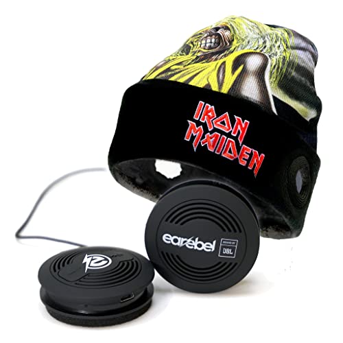 Earebel x Iron Maiden Sound by JBL Bluetooth 5.0 On-Ear Kopfhörer mit Mikrofon - Style Dock Beanie mit Iron Maiden Killers Design - kompatibel zu Apple, Samsung UVM. von Earebel