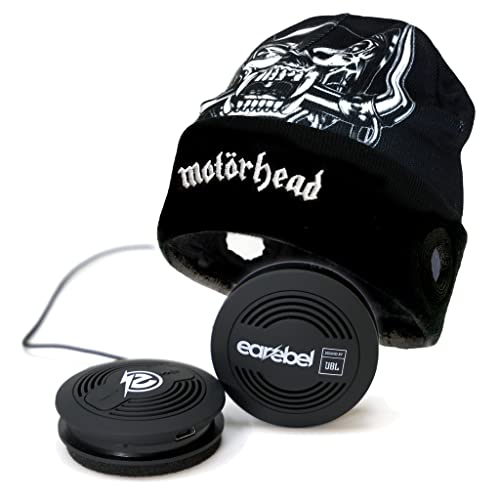 Earebel x Motörhead Sound by JBL Bluetooth 5.0 On-Ear Kopfhörer mit Mikrofon - Style Dock Beanie mit Motörhead Warpig Design von Earebel