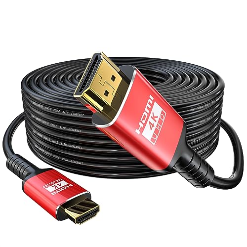 Eareyesail 4K HDMI Kabel 30M (HDMI2.0 in-Wall CL3 18Gbps OD9.0)-Unterstützung Alle HDMI Geräte für Gaming Monitor, PS4, Xbox, Switch/Ultra High Speed Gold Plated Connectors, Ethernet ARC usw von Eareyesail
