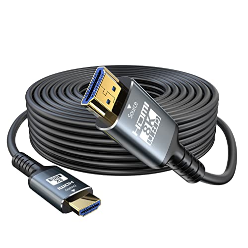 Eareyesail 8K HDMI-Kabel 2.1 15M, 48 Gbit/s Fiber HDMI 2.1 Kabel in Wall CL3 bewertet unterstützt 8K @ 60HZ/4K @ 120Hz, eARC Dynamic HDR, 3D, VRR kompatibel für PS5/PS4/X-Box/Roku TV. /RTX30 80/3090. Eareyesail 8K HDMI-Kabel 2.1 15M, 48 Gbit/s Fiber HDMI 2.1 Kabel in Wall CL3 bewertet unterstützt 8K @ 60HZ/4K @ 120Hz, eARC Dynamic HDR, 3D, VRR kompatibel für PS5/PS4/X-Box/Roku TV. /RTX30 80/3090. von Eareyesail