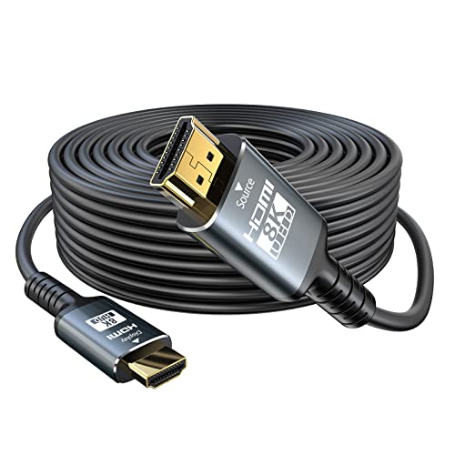 Eareyesail 8K HDMI-Kabel 2.1 25M, 48 Gbit/s Fiber HDMI 2.1 Kabel in Wall CL3 bewertet unterstützt 8K @ 60HZ/4K @ 120Hz, eARC Dynamic HDR, 3D, VRR kompatibel für PS5/PS4/X-Box/Roku TV. /RTX30 80/3090. Eareyesail 8K HDMI-Kabel 2.1 25M, 48 Gbit/s Fiber HDMI 2.1 Kabel in Wall CL3 bewertet unterstützt 8K @ 60HZ/4K @ 120Hz, eARC Dynamic HDR, 3D, VRR kompatibel für PS5/PS4/X-Box/Roku TV. /RTX30 80/3090. von Eareyesail