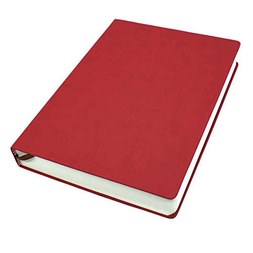 Earnmore A5 Blanko-Notizbuch, fester Ledereinband, Tagebuch, dickes Skizzenbuch, 660 Seiten 80 g/m² für Skizzieren und Schreiben, einfarbiges Notizbuch von Earnmore