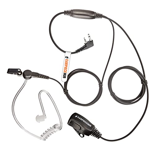 Bodyguard Ohrhörer für ICOM Radio (rechtwinkliger 2-polig) von Earpiece Hub
