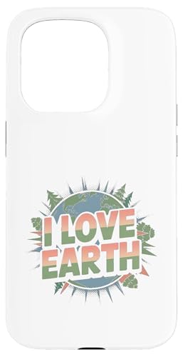 Ich liebe die Erde - Earth Day Retro Hülle für iPhone 15 Pro von Earth Day Designs