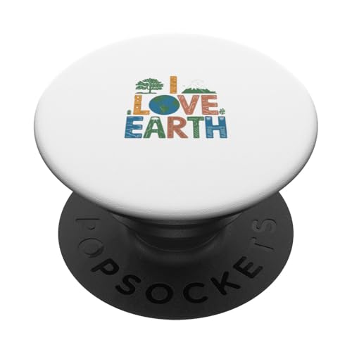 Ich liebe die Erde PopSockets Klebender PopGrip von Earth Day Designs