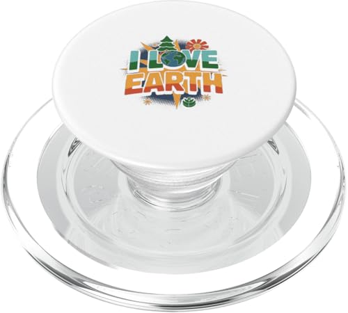 Ich liebe die Erde - Tag der Erde 2025 PopSockets PopGrip für MagSafe von Earth Day Designs