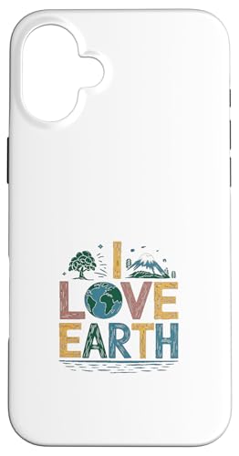 Ich liebe die Erde - Tag der Erde Hülle für iPhone 16 Plus von Earth Day Designs
