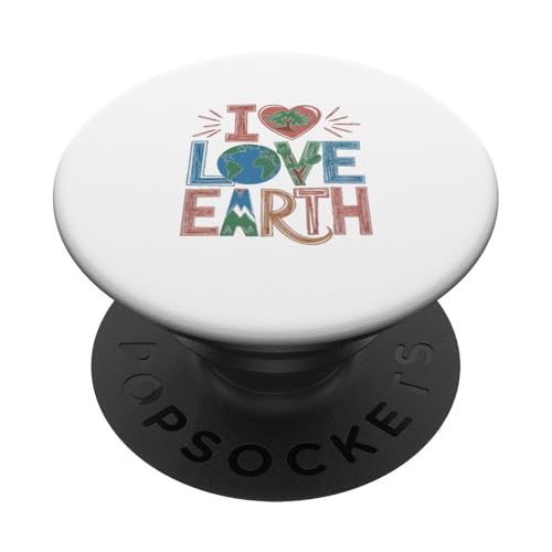 Ich liebe die Erde - Tag der Erde PopSockets Klebender PopGrip Ich liebe die Erde - Tag der Erde PopSockets Klebender PopGrip von Earth Day Designs