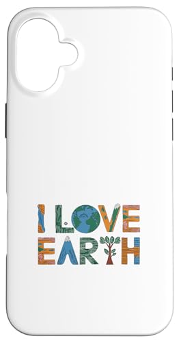 Tag der Erde - Ich liebe die Erde Hülle für iPhone 16 Plus von Earth Day Designs