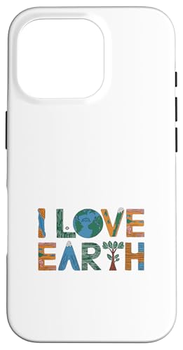 Tag der Erde - Ich liebe die Erde Hülle für iPhone 16 Pro von Earth Day Designs