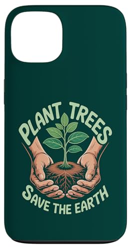 Hands Hold Setzling Pflanze Bäume Retro Design Earth Day Hülle für iPhone 13 von Earth Day Environment Event Graphic