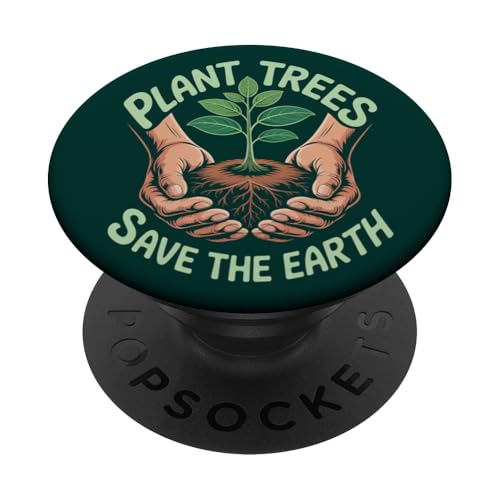 Hands Hold Setzling Pflanze Bäume Retro Design Earth Day PopSockets Klebender PopGrip Hands Hold Setzling Pflanze Bäume Retro Design Earth Day PopSockets Klebender PopGrip von Earth Day Environment Event Graphic