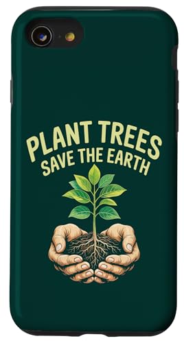 Pflanzen Bäume Sämlingswurzeln Vintage Grafik Earth Day Hülle für iPhone SE (2020) / 7 / 8 von Earth Day Environment Event Graphic