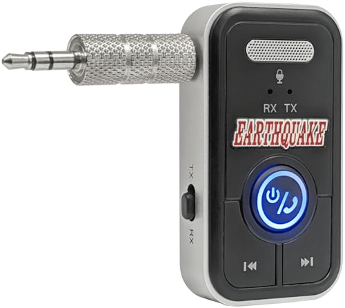 Earthquake BT5.3NC Bluetooth V5.3 Wireless Audio Transmitter Adapter, 2-in-1 Bluetooth AUX Adapter für TV, Auto, PC, Multimedia-Player, Heimkino/Spiele, geringe Latenz, Earthquake BT5.3NC Bluetooth V5.3 Wireless Audio Transmitter Adapter, 2-in-1 Bluetooth AUX Adapter für TV, Auto, PC, Multimedia-Player, Heimkino/Spiele, geringe Latenz, von Earthquake Sound
