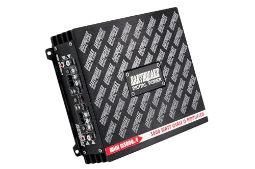 Earthquake Sound MiNi-D3000.4 2nd Gen Digital Class D 3000W Stereo 4-Channel Amp von Earthquake Sound