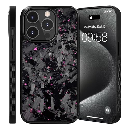 EasPowest Hexafiber Phone Case, Forged Carbon Fiber Phone Case, All-Inclusive Magnetic Anti-Fall Phone Case for iPhone 16 15 14 13 (for iPhone 15 Promax,Purple) von EasPowest
