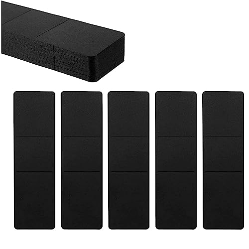 50 Stück Kraft Lesezeichen Hüllen Lesezeichen Halter DIY Lesezeichen Blank Display Karten Lesezeichen Covers Lesen Lesezeichen Marker für Stifte Lesezeichen Verpacken Geschenk Dekoration (schwarz) von Easnea