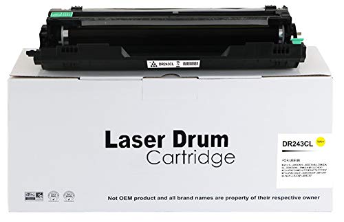 Brother Compatible DR243Y Yellow Drum Unit DR243CL, Page Yield 18,000,Compatible with DCP-L3510CDW DCP-L3550CDW HL-L3210CW HL-L3230CDW HL-L3270CW MFC-L3710CW MFC-L3730CDN MFC-L3750CDW MFC-L3770CDW von Eason Bros