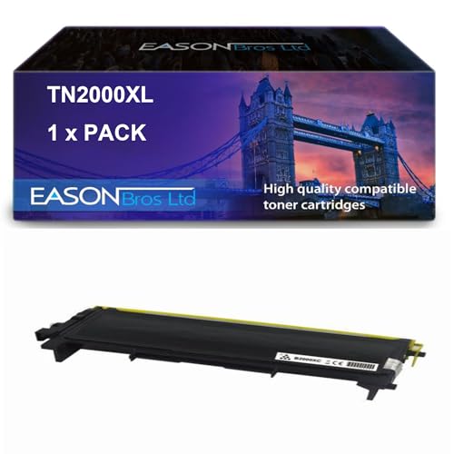 Brother Compatible TN2000XL Black Toner Cartrdiges, Page Yield 4,500.Compatible with HL-2030 HL-2040 HL-2070 MFC7225 MFC7420 Fax 2820 FAX 2920 von Eason Bros