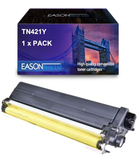 Brother Compatible TN421Y Standard Page Yield Yellow Toner,Compatible with DCP-L8410CDW HL-L8260CDW HL-L8360CDW MFC-L8690CDW MFC-L8900CDW von Eason Bros