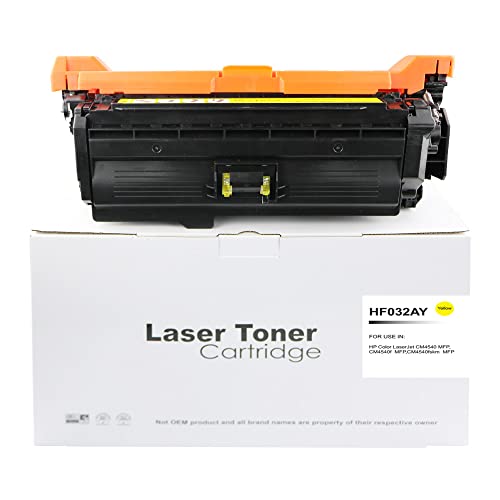Compatible Replacemenmt for HP CM4540 Yellow Toner Cartridge CF032A Compatible with Hewlett Packard Laserjet CM4540 von Eason Bros