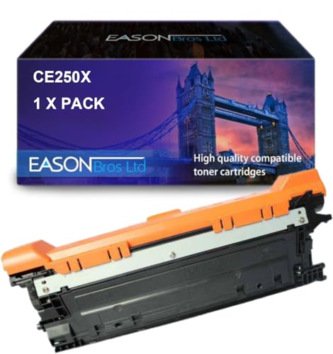 Compatible Replacement for HP CE250X Black Toner Cartridge HP 504X Laserjet CP3525N CP3525DN CP3525 CP3525X CP3520 CM3530 CM3530FS, Also for Canon 723BKH, LBP7750 von Eason Bros